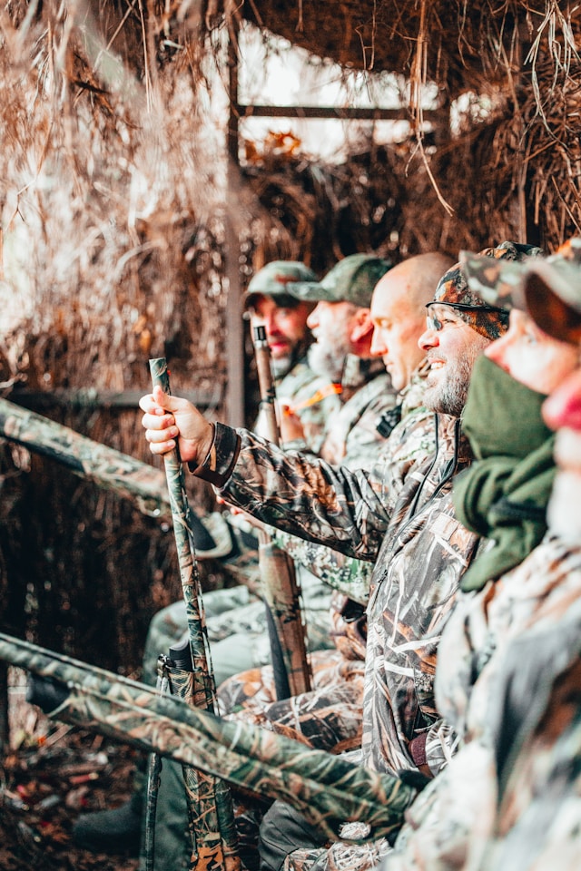 men on a hunting trip